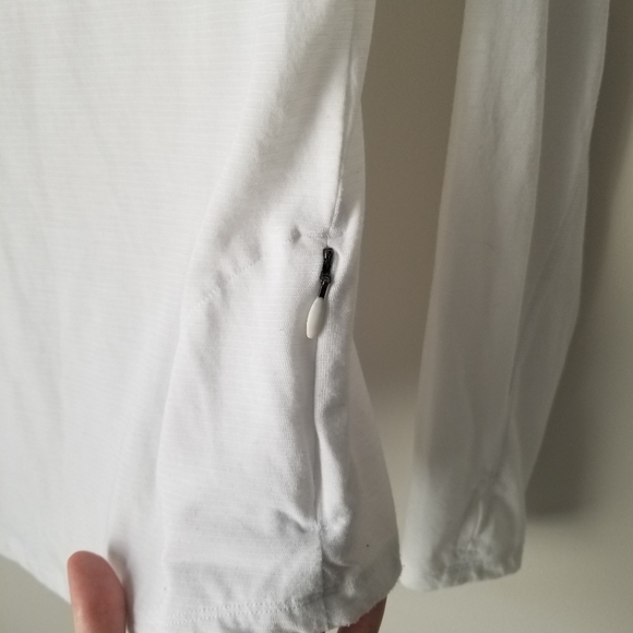 Women's Under Armour Heat Gear White Hooded Long Sleeve Top XS - Picture 6 of 10